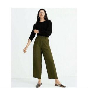 Madewell pleated wide leg pants
